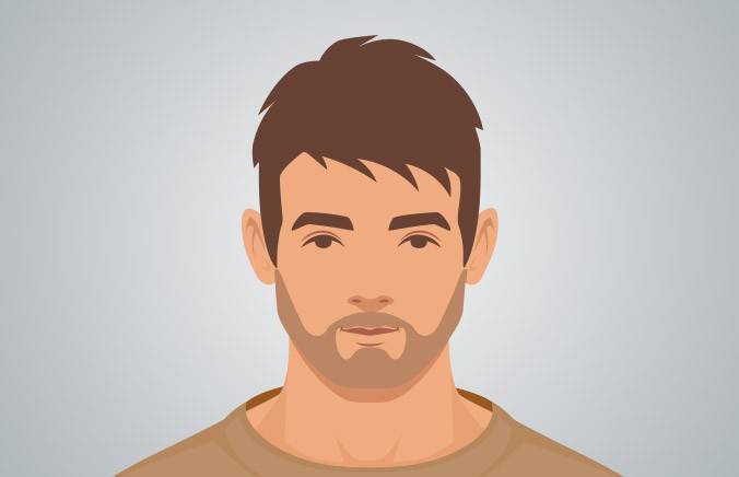 3 day stubble beard